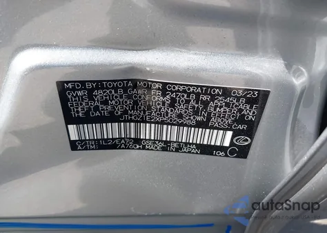 2023 Lexus Is 350 F Sport from USA, damaged, VIN JTHGZ1E2XP5029988